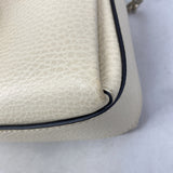 【6ka0562】グッチ ショルダーバッグ インターロッキングG 607720 レザー アイボリー シャンパンゴールド金具【中古】レディース