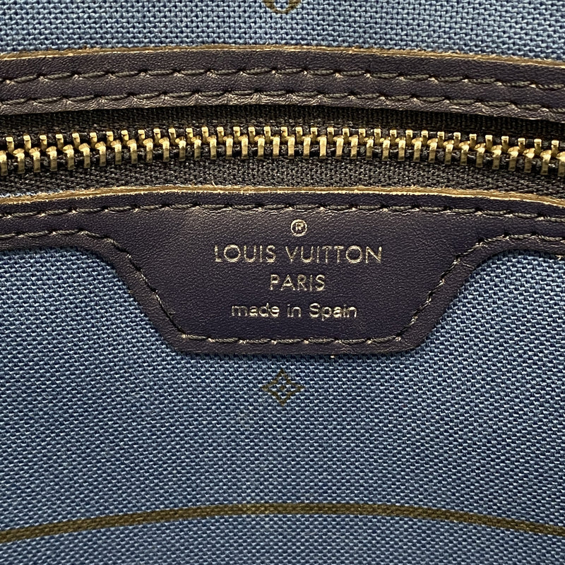 【6ka0567】ルイヴィトン トートバッグ モノグラム LVエスカル ネヴァーフルMM M45128 ブルー【中古】レディース