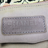 【6ka0581】シャネル トートバッグ カメリア キャンバス グレー マルチカラー シルバー金具【中古】レディース