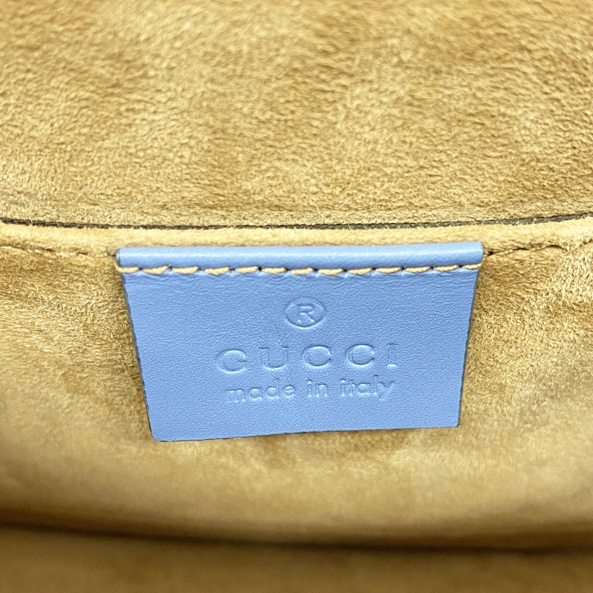 【6ka0591】グッチ ハンドバッグ シルヴィ 470270 レザー ブルー ゴールド金具 2wayバッグ【中古】レディース