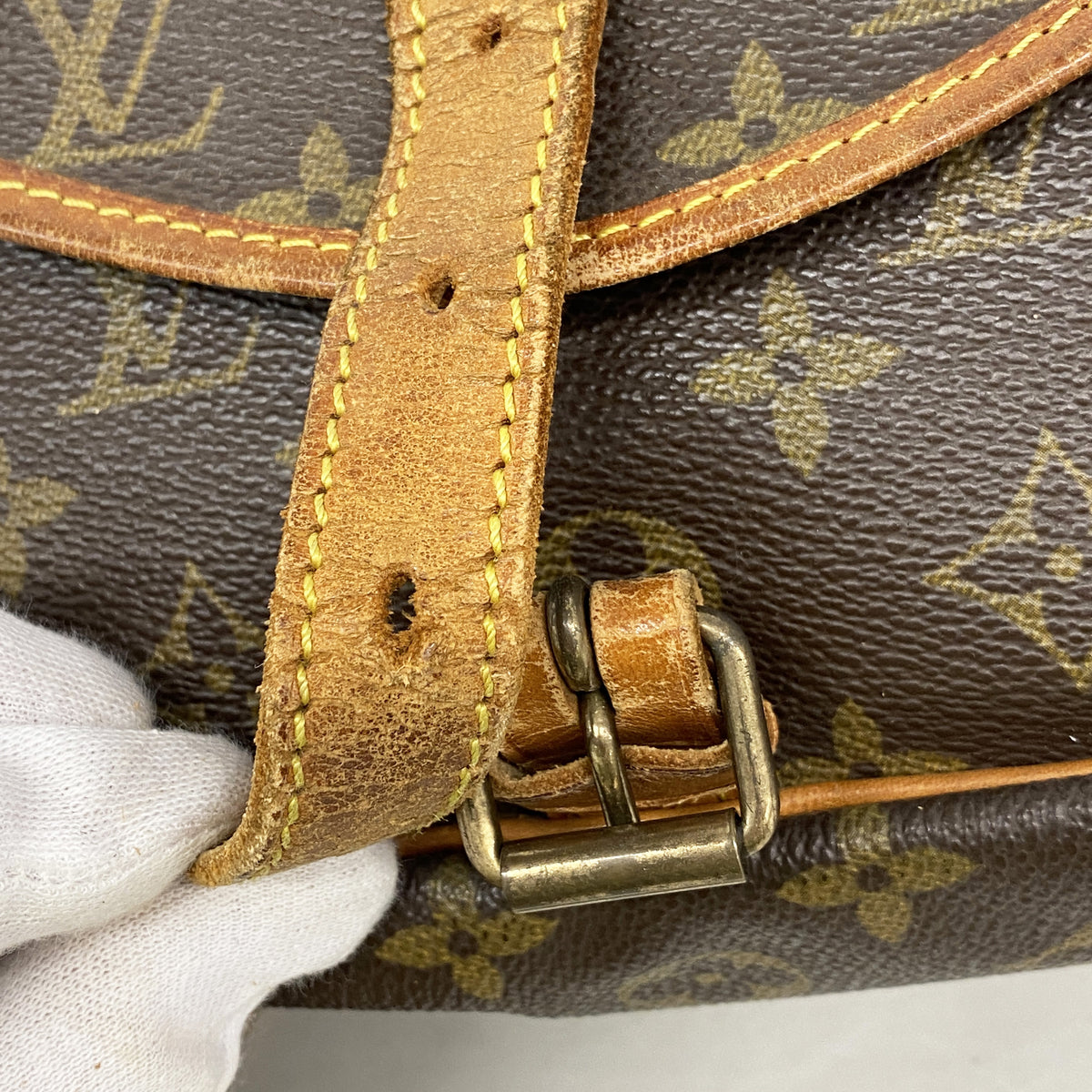 【6ka0595】ルイヴィトン ショルダーバッグ モノグラム ソミュール30 M42256 ブラウン【中古】レディース