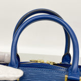 【6ka0597】ルイヴィトン ハンドバッグ エピ ポンヌフ M52055 トレドブルー【中古】レディース