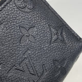 【6ka0598】ルイヴィトン 財布 モノグラム・アンプラント ポルトフォイユリサ M83365 ノワール【中古】レディース