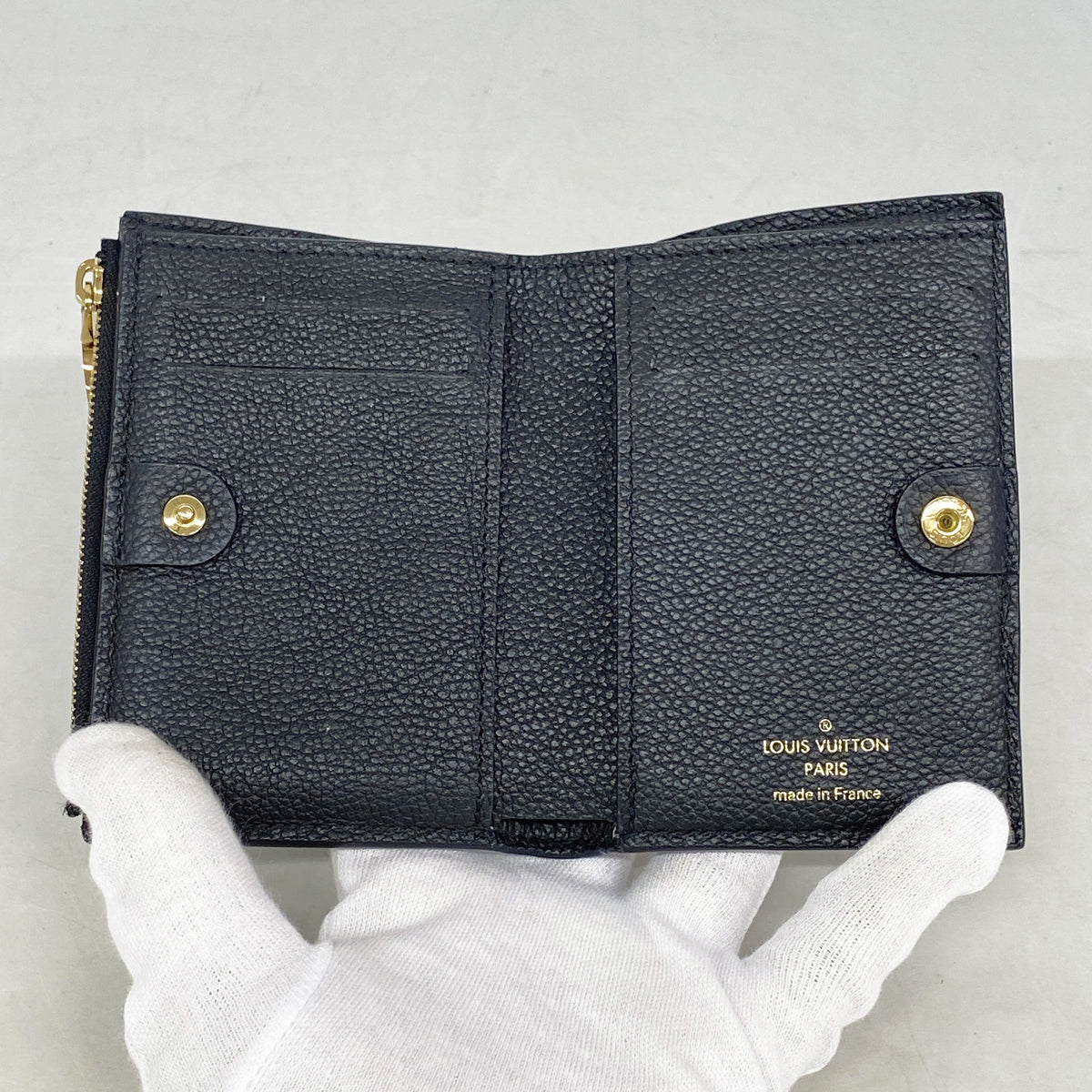 【6ka0598】ルイヴィトン 財布 モノグラム・アンプラント ポルトフォイユリサ M83365 ノワール【中古】レディース