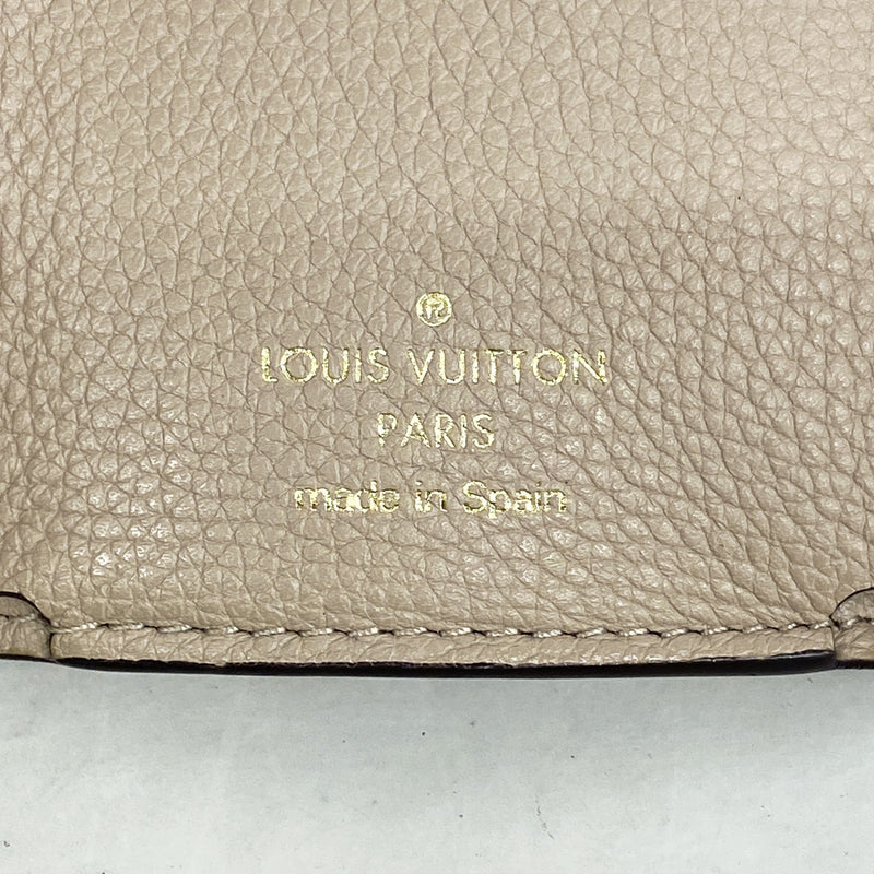 【6ka0599】ルイヴィトン 三つ折り財布 トリヨン ポルトフォイユロックミニ M69340 グレージュ【中古】レディース
