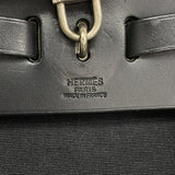 【6ka0601】エルメス リュック・デイパック エールバッグアド トワルオフィシエ ブラック シルバー金具 □C刻印【中古】レディース