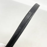 【6ka0602】クリスチャンディオール ショルダーバッグ ハニカム PVC ブラック ゴールド金具【中古】レディース