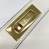 【6ka0612】フェンディ ハンドバッグ ピーカブーアイシーユー レザー ホワイト ゴールド金具 2wayバッグ【中古】レディース