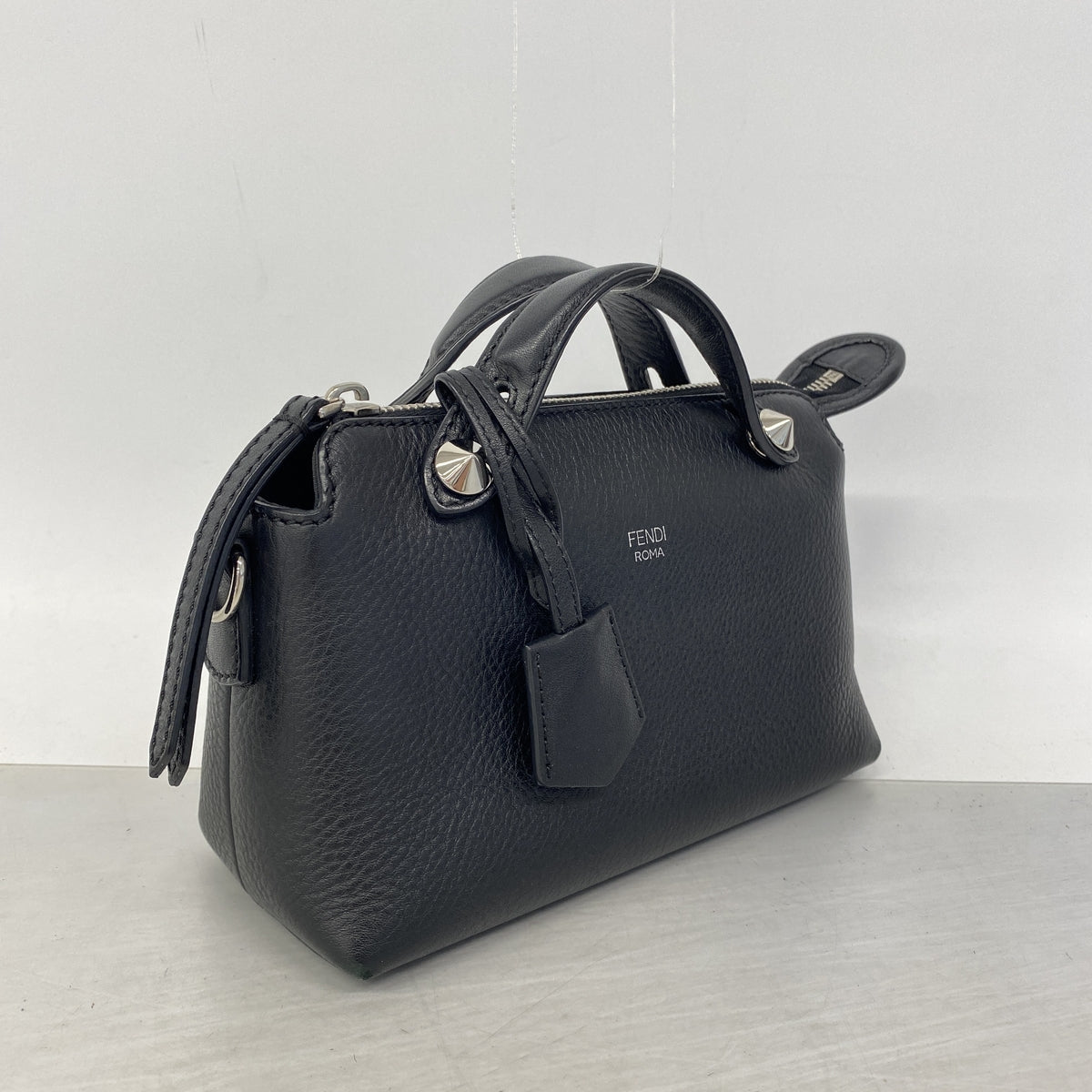 【6ka0632】フェンディ ハンドバッグ バイザウェイ レザー ブラック シルバー金具 2wayバッグ【中古】レディース