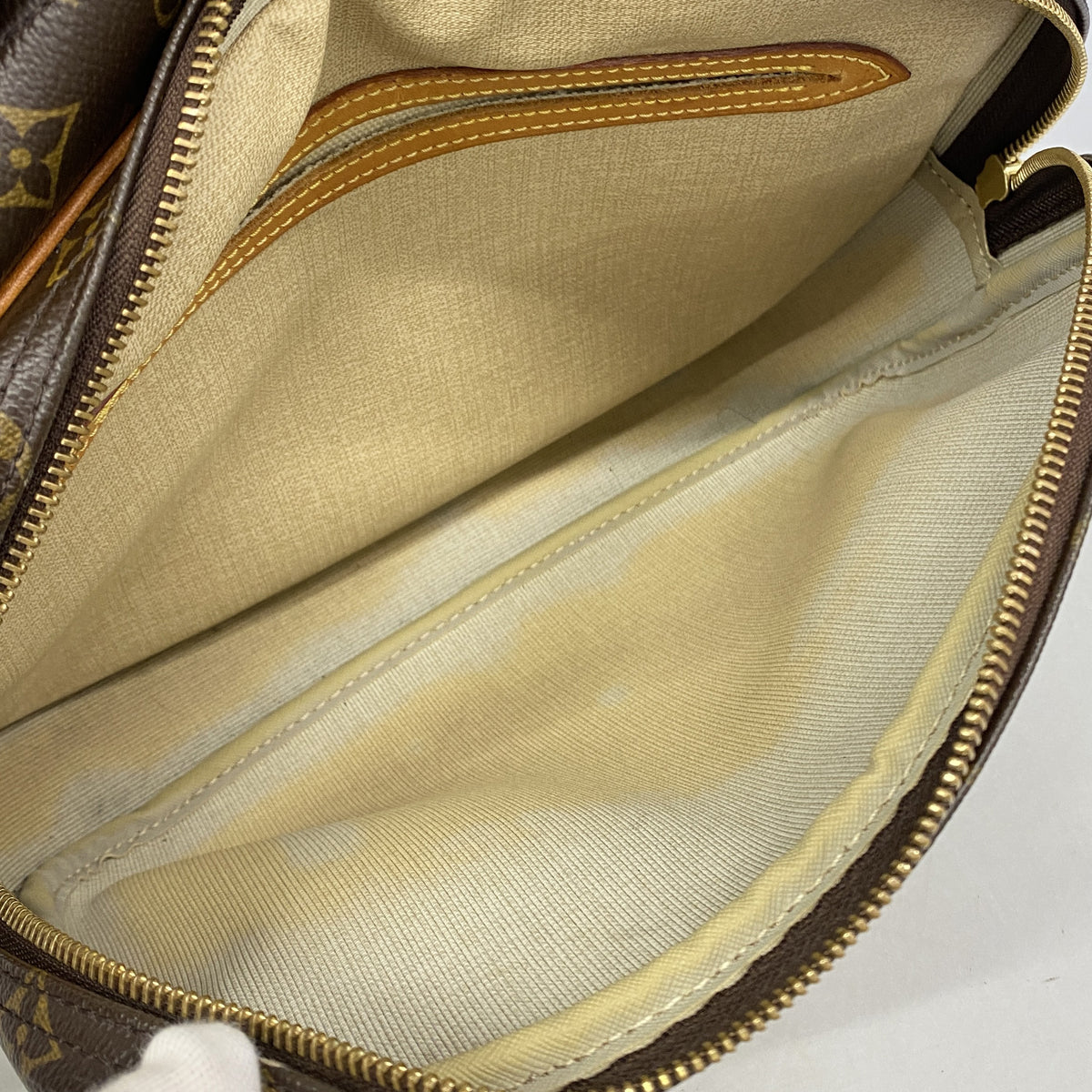 【6kb0666-h】ルイヴィトン ショルダーバッグ モノグラム リポーターPM M45254 ブラウン【中古】レディース
