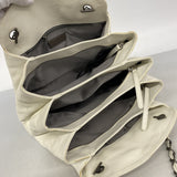 【6kb0674】シャネル ショルダーバッグ チェーンショルダー キャビアスキン ホワイト シルバー金具【中古】レディース