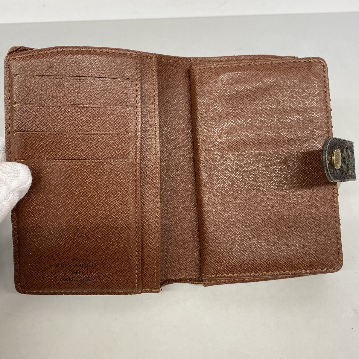 【6kb0683】ルイヴィトン 財布 モノグラム ポルトモネビエヴィエノワ M61663 ブラウン【中古】レディース