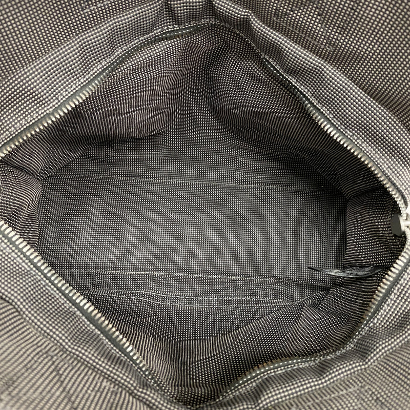 【6kb0684】エルメス トートバッグ エールラインPM ナイロン グレー シルバー金具【中古】メンズ レディース ユニセックス