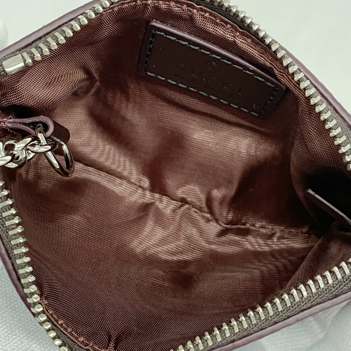 【6kb0686】グッチ コインケース GGスプリーム 820666 PVC ネイビー シルバー金具【中古】メンズ