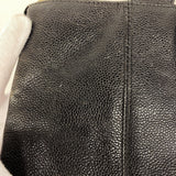 【6kb0695】シャネル トートバッグ キャビアスキン ブラック ゴールド金具【中古】レディース