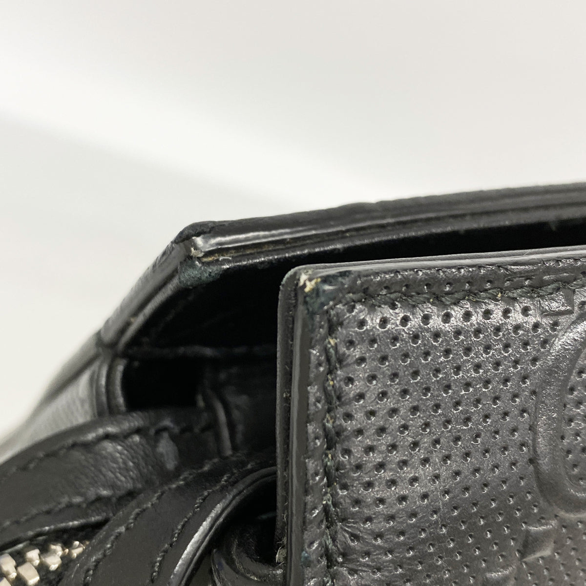 【6kb0730】グッチ トートバッグ GGエンボス 625772 レザー ブラック シルバー金具【中古】メンズ