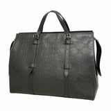 【6kb0730】グッチ トートバッグ GGエンボス 625772 レザー ブラック シルバー金具【中古】メンズ