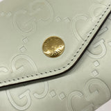 【6kb0751】グッチ 長財布 772791 レザー ペールグリーン ゴールド金具【中古】レディース