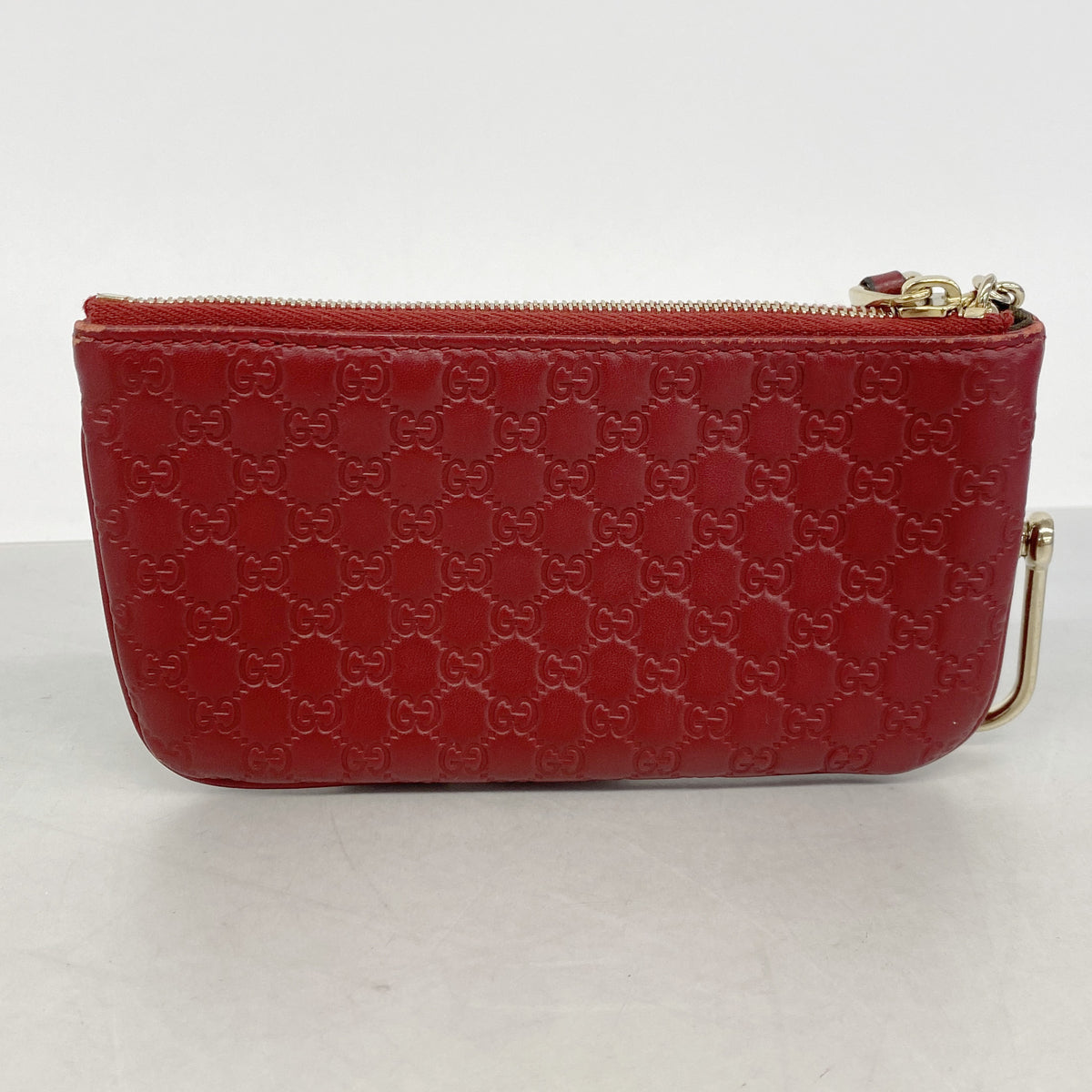【6kb0752】グッチ コインケース グッチシマ 544248 レザー ボルドー シャンパンゴールド金具【中古】レディース