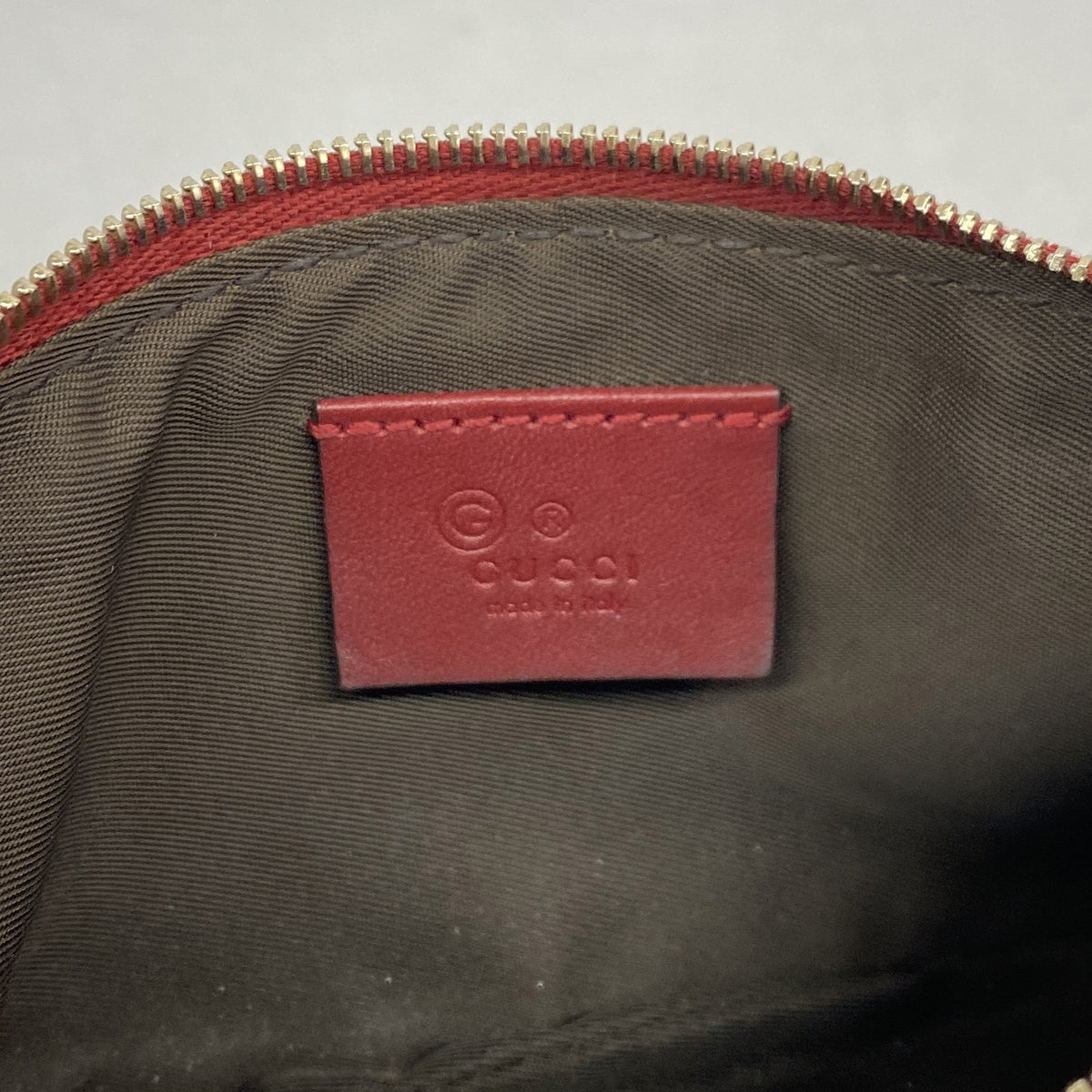 【6kb0752】グッチ コインケース グッチシマ 544248 レザー ボルドー シャンパンゴールド金具【中古】レディース