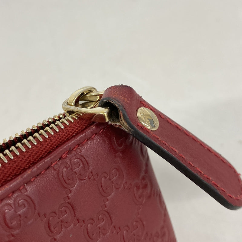 【6kb0752】グッチ コインケース グッチシマ 544248 レザー ボルドー シャンパンゴールド金具【中古】レディース