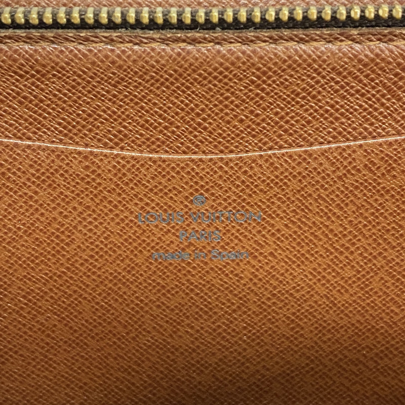 【6kb0761】ルイヴィトン 長財布 モノグラム ポルトモネジップ M61727 ブラウン【中古】レディース