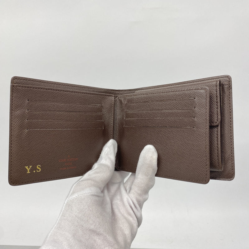 【6kb0772】ルイヴィトン 財布 ダミエ ポルトフォイユフロリン N60011 エベヌ【中古】メンズ レディース ユニセックス