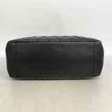 【6kb0778】シャネル チェーントート マトラッセ キャビアスキン ブラック ゴールド金具【中古】レディース