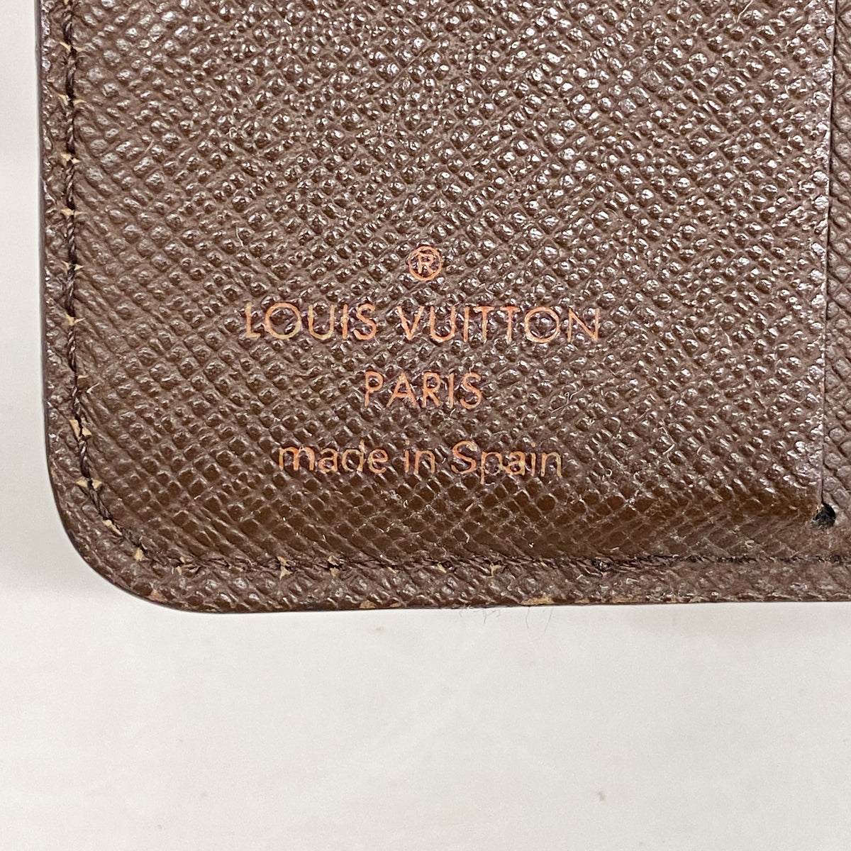 【6kb0809】ルイヴィトン 財布 ダミエ コンパクトジップ N61668 エベヌ【中古】メンズ レディース ユニセックス