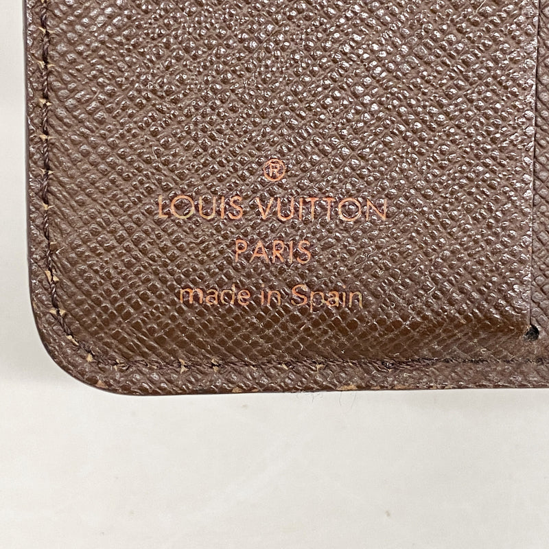 【6kb0809】ルイヴィトン 財布 ダミエ コンパクトジップ N61668 エベヌ【中古】メンズ レディース ユニセックス