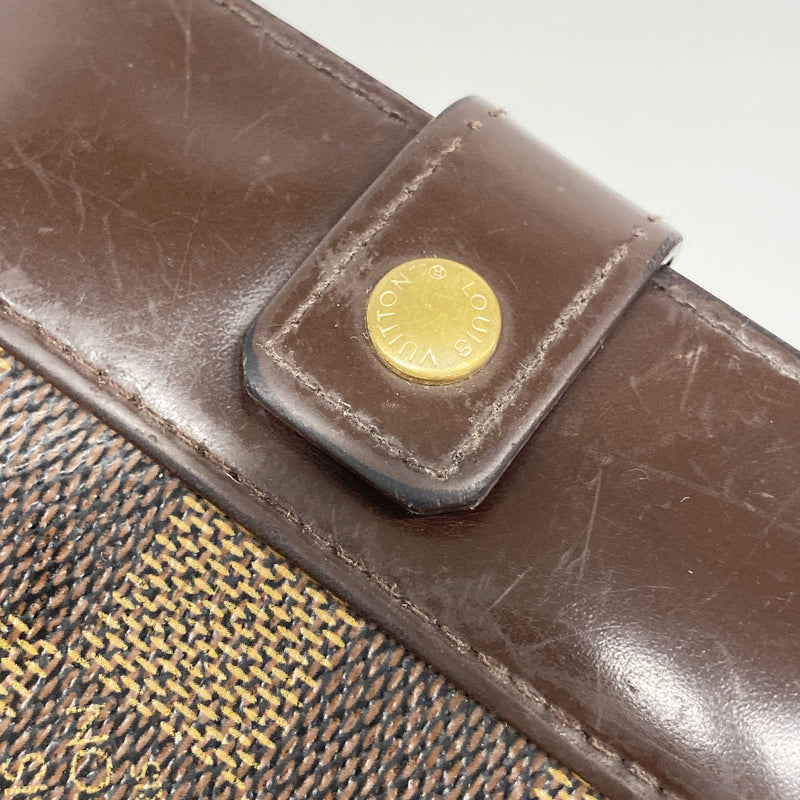 【6kb0809】ルイヴィトン 財布 ダミエ コンパクトジップ N61668 エベヌ【中古】メンズ レディース ユニセックス