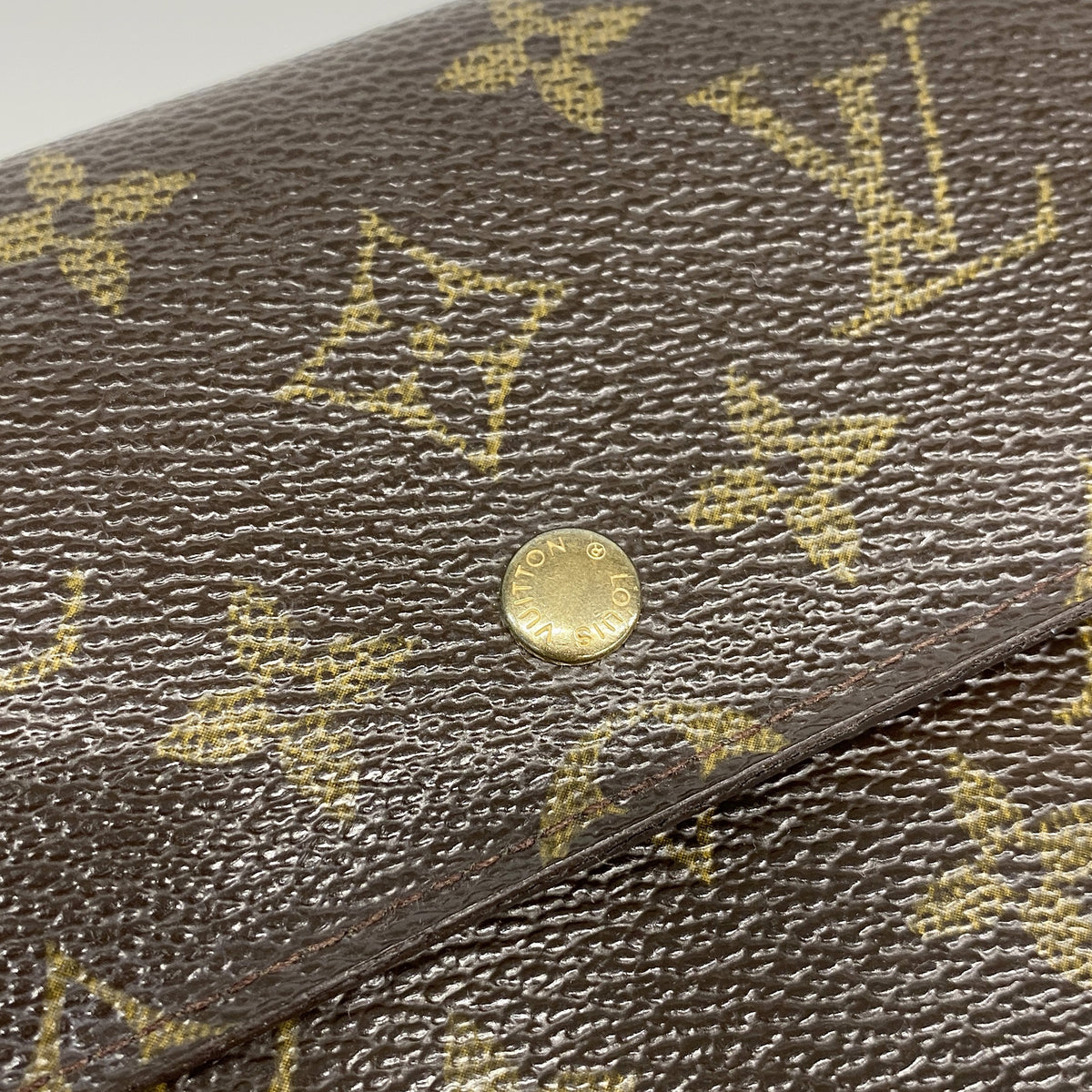 【6kb0818】ルイヴィトン 三つ折り長財布 モノグラム ポシェットパスポール M60135 ブラウン【中古】レディース