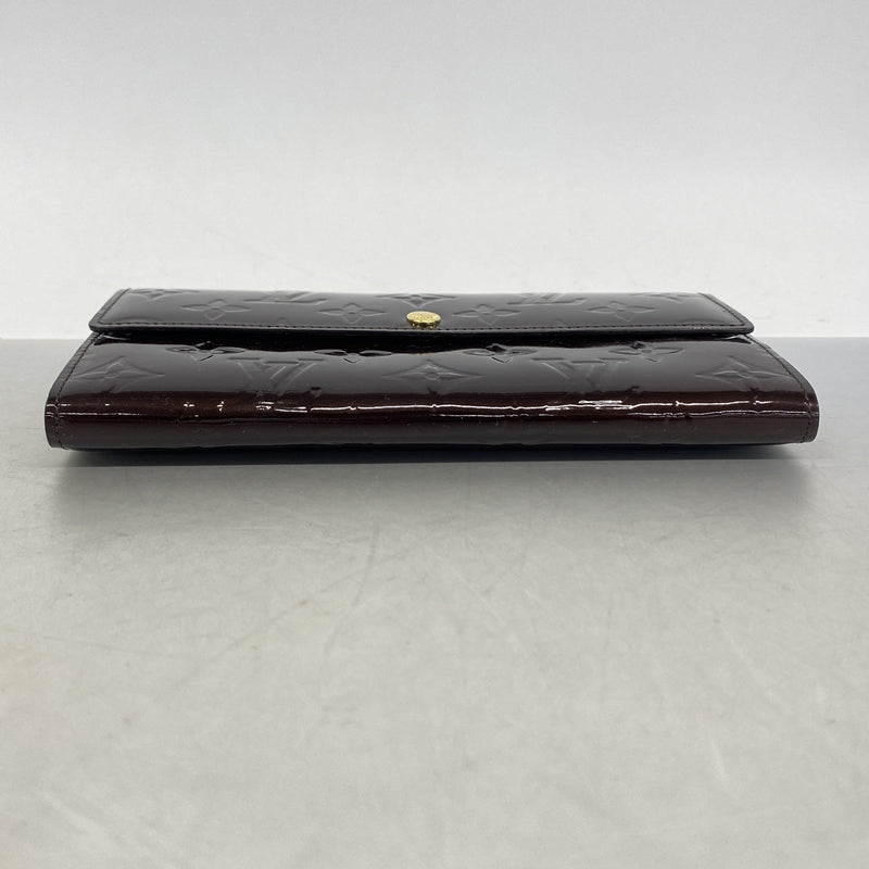 【6kb0843】ルイヴィトン 長財布 ヴェルニ ポルトフォイユサラ M93524 アマラント【中古】レディース