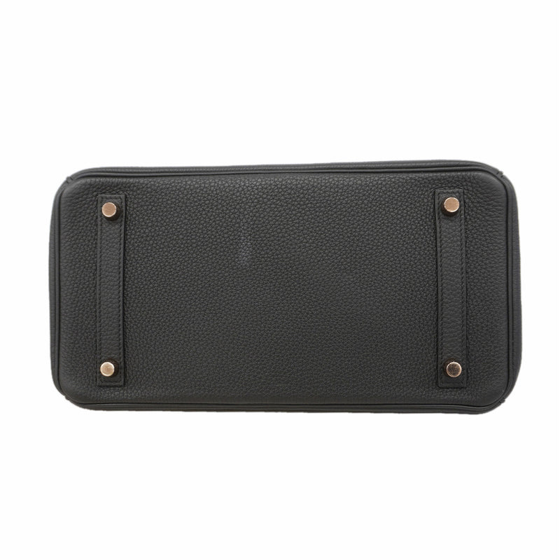 【6kb0844-g】エルメス ハンドバッグ バーキン30 トゴ ブラック ゴールド金具 Y刻印【中古】レディース