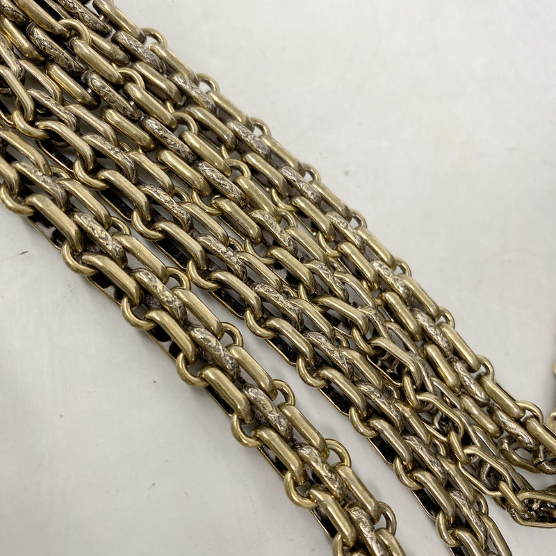 【6kb0848】シャネル ショルダーバッグ マトラッセ チェーンショルダー ラムスキン ブラック ゴールド金具【中古】レディース