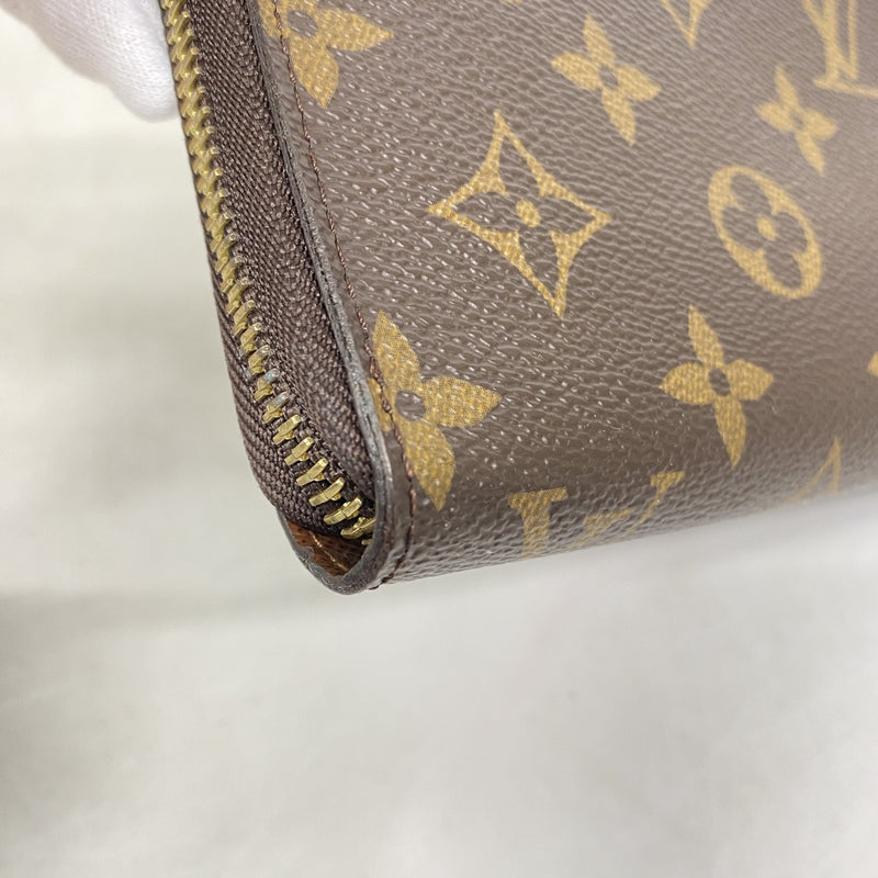 【6kb0863】ルイヴィトン 長財布 モノグラム ジッピー オーガナイザー M60002 ブラウン【中古】メンズ レディース ユニセックス
