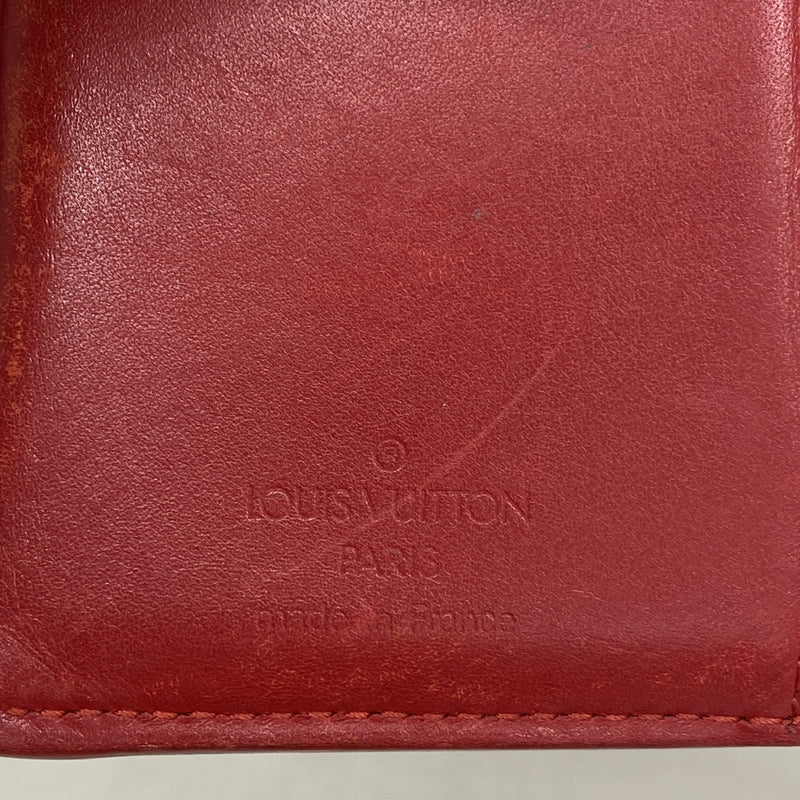 【6kb0874】ルイヴィトン 財布 ヴェルニ ポルトモネビエヴィエノワ M91208 ルージュ【中古】レディース