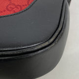 【6kb0876】グッチ ショルダーバッグ GGキャンバス/ジャッキー 001 3306 キャンバス レッド ブラック シルバー金具【中古】レディース