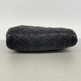 【6kb0890】シャネル ショルダーバッグ カメリア チェーンショルダー レザー ブラック シルバー金具【中古】レディース