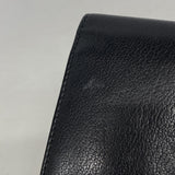 【6kb0893】シャネル 長財布 カメリア レザー ブラック ゴールド金具【中古】レディース