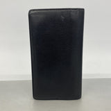 【6kb0893】シャネル 長財布 カメリア レザー ブラック ゴールド金具【中古】レディース