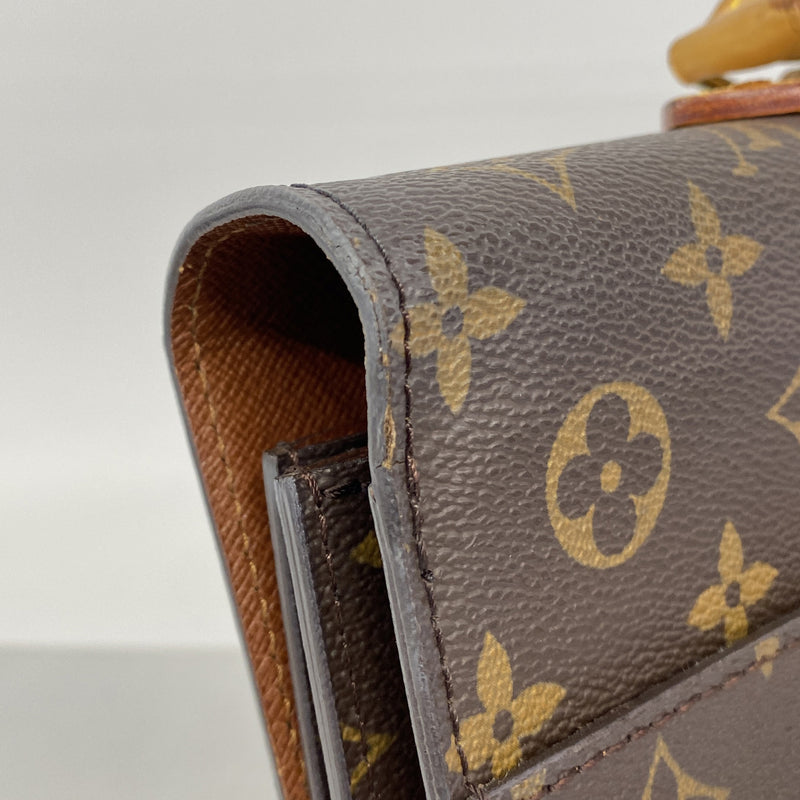 【6kb0910】ルイヴィトン ビジネスバッグ モノグラム コンセイエ M53331 ブラウン【中古】メンズ