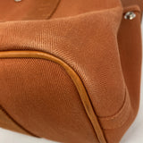 【6kb0917】エルメス トートバッグ ヴァルパライソPM トワルシェブロン オレンジ シルバー金具【中古】レディース