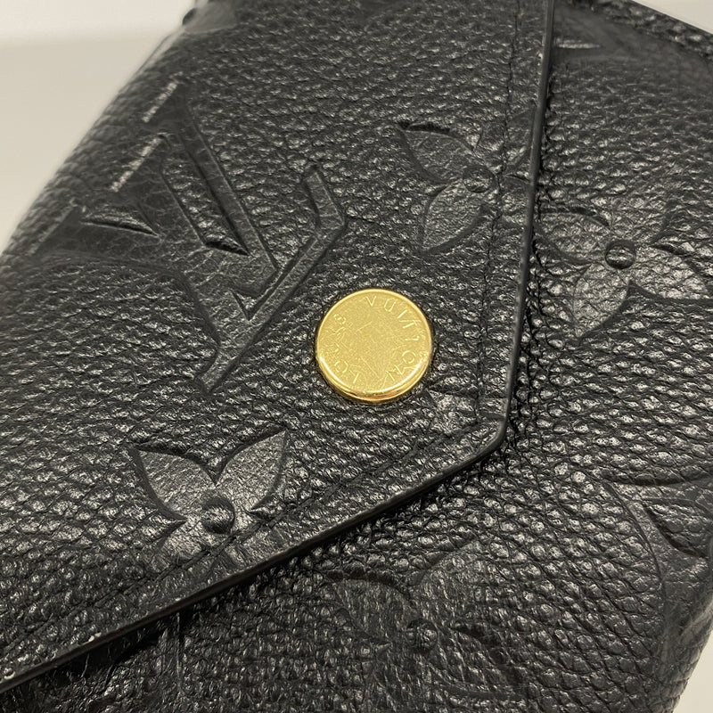 【6kb0923】ルイヴィトン 三つ折り財布 モノグラム・アンプラント ポルトフォイユゾエ M62935 ノワール【中古】レディース