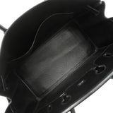 【6kb0946-h】エルメス ハンドバッグ バーキン35 アルデンヌ ブラック ゴールド金具 □F刻印【中古】レディース
