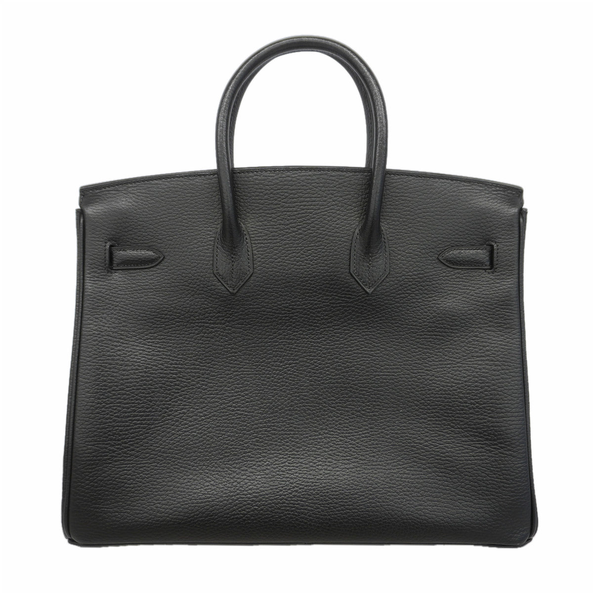 【6kb0946-h】エルメス ハンドバッグ バーキン35 アルデンヌ ブラック ゴールド金具 □F刻印【中古】レディース
