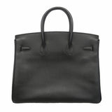【6kb0946-h】エルメス ハンドバッグ バーキン35 アルデンヌ ブラック ゴールド金具 □F刻印【中古】レディース