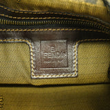 【6kb0949】フェンディ ハンドバッグ ズッカ ナイロンキャンバス ブラウン ゴールド金具【中古】レディース