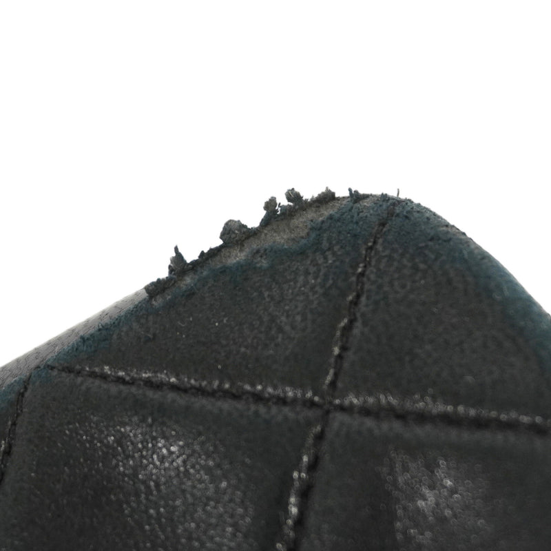 【6kb0959】シャネル ショルダーバッグ マトラッセ チェーンショルダー ラムスキン ブラック ゴールド金具【中古】レディース
