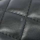 【6kb0967】シャネル ショルダーバッグ ボーイシャネル チェーンショルダー ラムスキン ブラック シルバー金具【中古】レディース